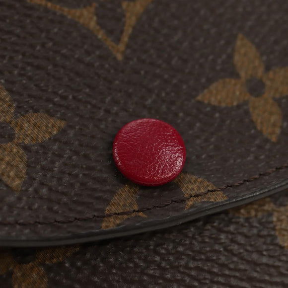 LOUIS VUITTON Monogram Porte Monnaie Rosary Portemonnee Fuchsia M41939 Auth am11670M