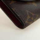 LOUIS VUITTON Monogram Porte Monnaie Rosary Portemonnee Fuchsia M41939 Auth am11670M-14