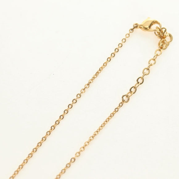Christian Dior CD Rhinestone Heart Necklace metal Gold Auth am11672V
