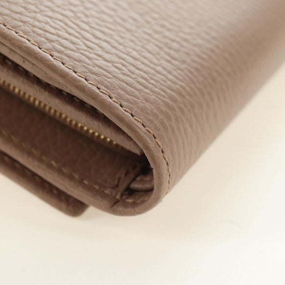 GUCCI Wallet Leather Pink Gold 598587 Auth am11673V
