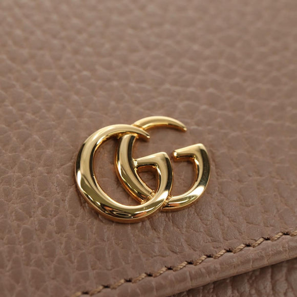 GUCCI Wallet Leather Pink Gold 598587 Auth am11673V