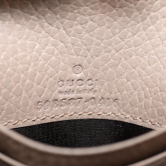 GUCCI Wallet Leather Pink Gold 598587 Auth am11673V