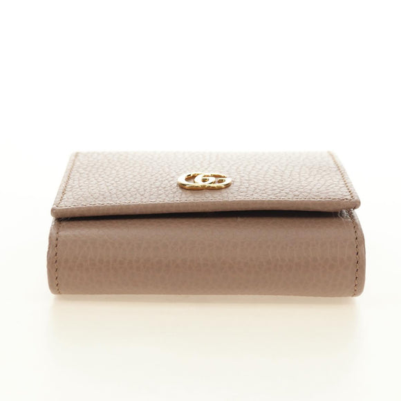 GUCCI Wallet Leather Pink Gold 598587 Auth am11673V