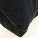GUCCI Web Sherry Line Umhängetasche Canvas Schwarz Silber 169937 Auth am11677V-13