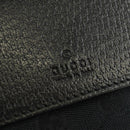 GUCCI Web Sherry Line Umhängetasche Canvas Schwarz Silber 169937 Auth am11677V-15