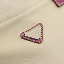 PRADA Tragetasche Canvas Leder Lila Silber Auth am11680-17