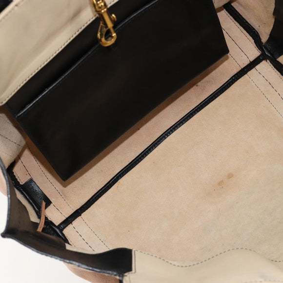 Chloe Alison Tote Bag Leather Pink Gold Auth am11681A
