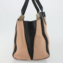 Chloe Alison Tote Bag Leather Pink Gold Auth am11681A-4