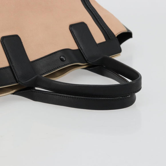 Chloe Alison Tote Bag Leather Pink Gold Auth am11681A
