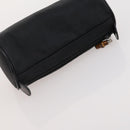 GUCCI Saint Laurent Cartier Bag PVC Leather 4 Set Beige Black Auth am11682-23