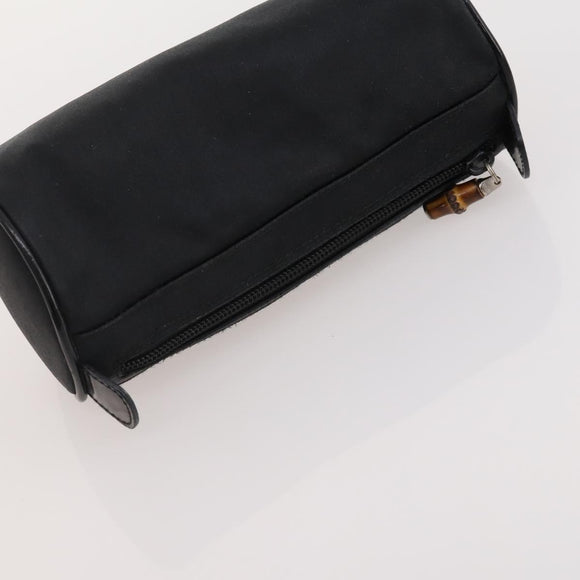 GUCCI Saint Laurent Cartier Bag PVC Leather 4 Set Beige Black Auth am11682