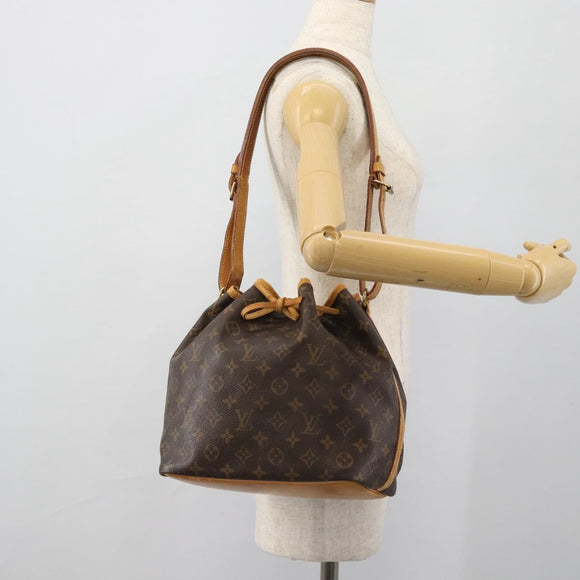 LOUIS VUITTON Monogram Petit Noe Schoudertas M42226 LV Auth am11684