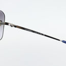 CHANEL Rimless CC Sunglasses metal Navy CC Auth am11685A-12