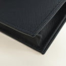 PRADA Card Case Safiano leather Navy Silver 2MC122 Auth am11686V-11