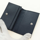 PRADA Card Case Safiano leather Navy Silver 2MC122 Auth am11686V-13