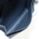 PRADA Card Case Safiano leather Navy Silver 2MC122 Auth am11686V-15