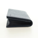 PRADA Card Case Safiano leather Navy Silver 2MC122 Auth am11686V-5