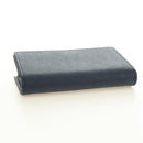 PRADA Card Case Safiano leather Navy Silver 2MC122 Auth am11686V-6