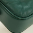 Maison Margiela Chain Shoulder Bag Leather Green Silver Auth am11687M-14