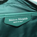 Maison Margiela Chain Shoulder Bag Leather Green Silver Auth am11687M-19
