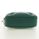Maison Margiela Chain Shoulder Bag Leather Green Silver Auth am11687M-5