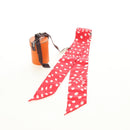 HERMES Twilly Dot Scarf Silk Red Auth am11688M-11