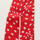HERMES Twilly Dot Scarf Silk Red Auth am11688M-3