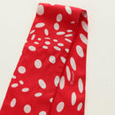 HERMES Twilly Dot Scarf Silk Red Auth am11688M-4