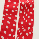 HERMES Twilly Dot Scarf Silk Red Auth am11688M-8