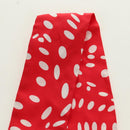 HERMES Twilly Dot Scarf Silk Red Auth am11688M-9