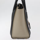 CELINE Luggage Mini Shopper Hand Bag Leather Pink Black Auth am11689V-5