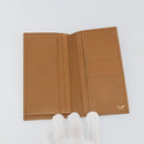 CELINE Macadam Canvas Billfold Wallet PVC Leather Brown Auth am11691A-8