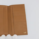 CELINE Macadam Canvas Billfold Wallet PVC Leather Brown Auth am11691A-17