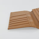 CELINE Macadam Canvas Billfold Wallet PVC Leather Brown Auth am11691A-19