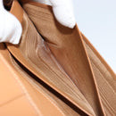 CELINE Macadam Canvas Billfold Wallet PVC Leather Brown Auth am11691A-21