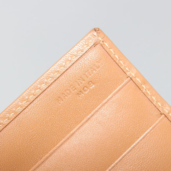 CELINE Macadam Canvas Billfold Wallet PVC Leather Brown Auth am11691A
