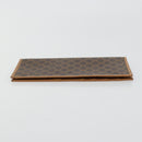 CELINE Macadam Canvas Billfold Wallet PVC Leather Brown Auth am11691A-3