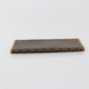 CELINE Macadam Canvas Billfold Wallet PVC Leather Brown Auth am11691A-4
