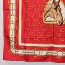 CELINE Scarf Silk 2 Set Red Blue Auth am11693-11
