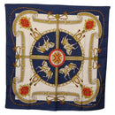 CELINE Scarf Silk 2 Set Red Blue Auth am11693-2