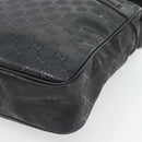 GUCCI GG implementation Shoulder Bag PVC Black Silver 201448 Auth am11696V-10