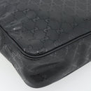 GUCCI GG implementation Shoulder Bag PVC Black Silver 201448 Auth am11696V-13