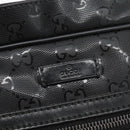 GUCCI GG implementation Shoulder Bag PVC Black Silver 201448 Auth am11696V-15