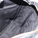 GUCCI GG implementation Shoulder Bag PVC Black Silver 201448 Auth am11696V-18