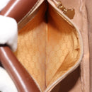 GUCCI Shoulder Bag PVC Leather Brown Gold 007 14 0074 Auth am11698-21