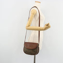 GUCCI Shoulder Bag PVC Leather Brown Gold 007 14 0074 Auth am11698-23