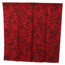 VALENTINO Floral Scarf Silk Red Auth am11699V-1