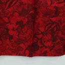 VALENTINO Floral Scarf Silk Red Auth am11699V-9
