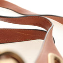 Chloe Paraty Handtas Leer 2way Bruin Goud Auth am11700V-10
