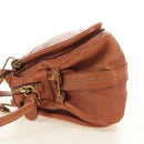 Chloe Paraty Handtas Leer 2way Bruin Goud Auth am11700V-5